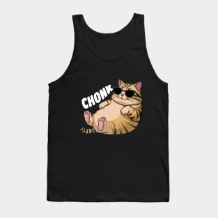 Chonk Orange Cat Tank Top